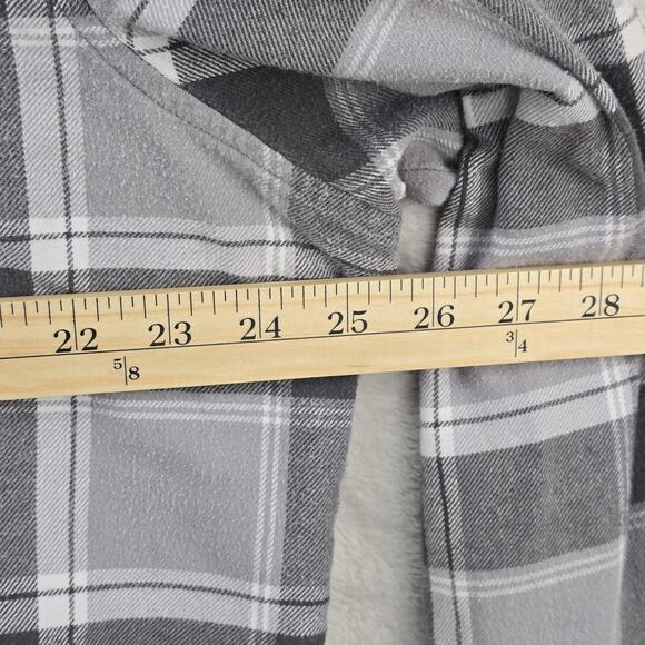 Vintage Big Mac Jc Penny Long Sleeve Flannel Shirt Mens XL Gray Plaid Checkered - Picture 6 of 7